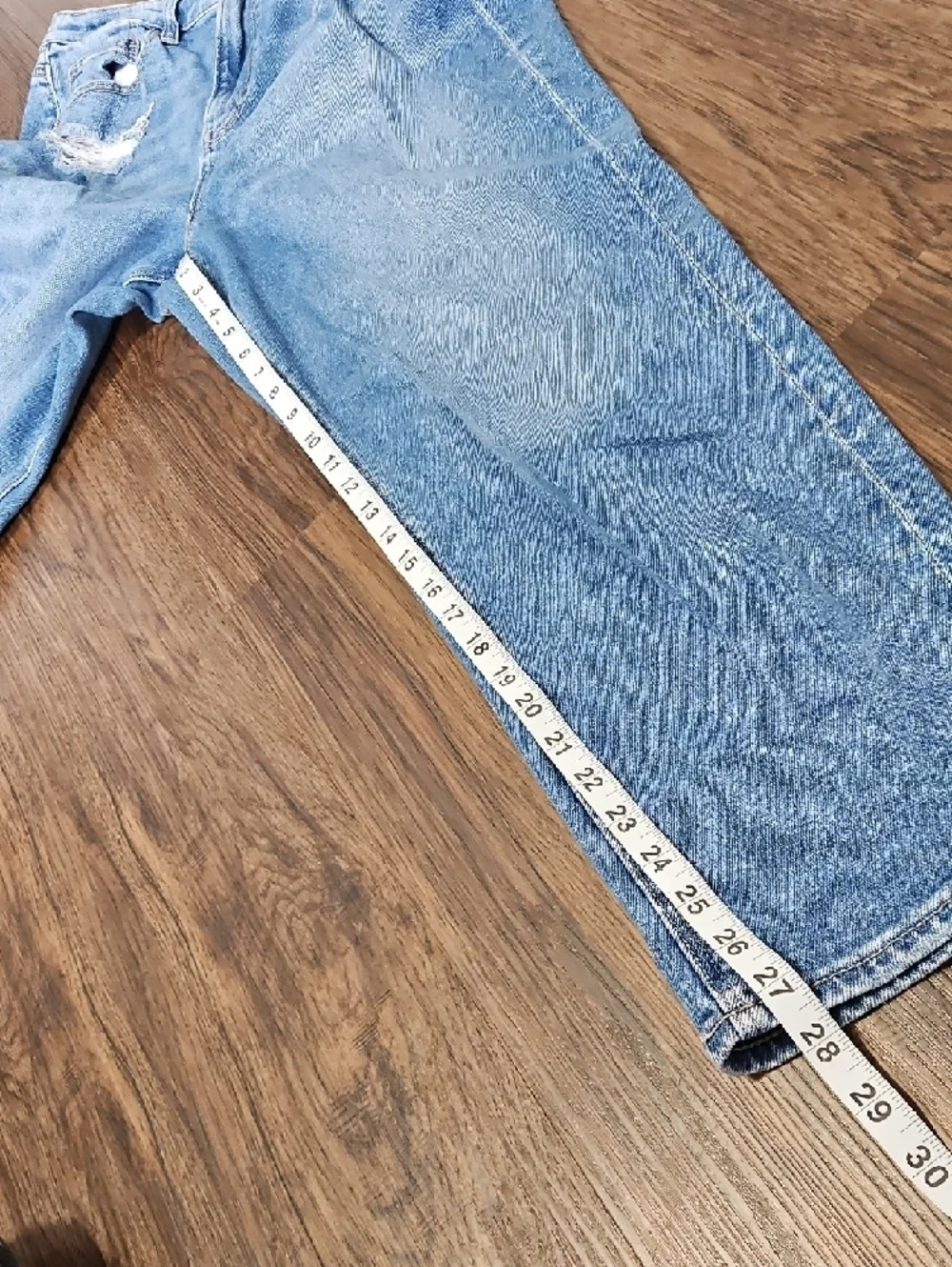 American Eagle High-Rise Mom Straight Distressed Jeans Women’s 14 - Picture 5 of 13
